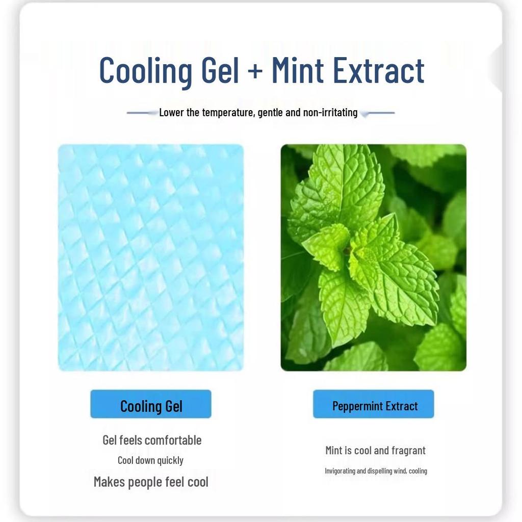 Summer Cooling Patch: Refreshing Relief for Heat & Fever, Mobile Phone Heat Dissipation, Heatstroke Prevention Ice Pack.