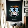 Dexter's Laboratory Wall Tapestry Aesthetic Wall Hanging Printed Fabric Blanket Decorative Tapestries for Bedroom Living Room Home Decor
