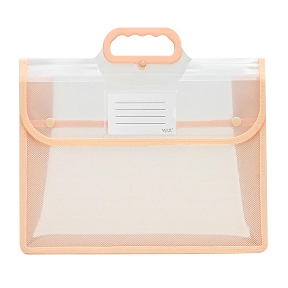 Visible Kids Document Bag Button Function Student Tote Bag Test Paper Storage Bag Travel