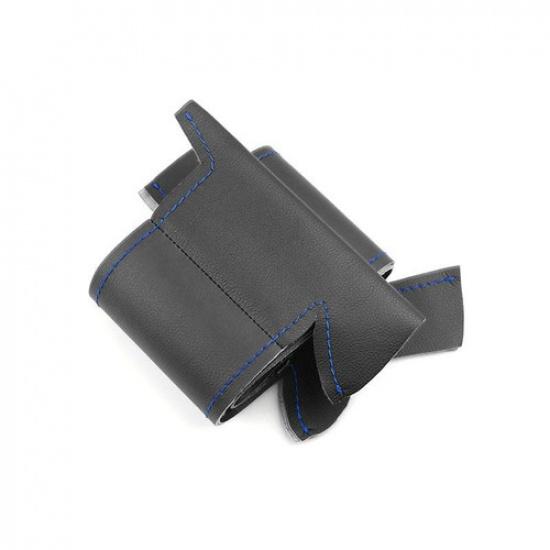 Hand Sew Steering Wheel Black Leather Cover Trim For Renault Clio 3 RS 2005-2013