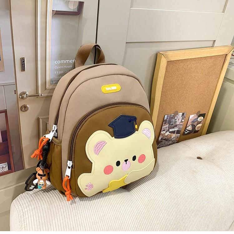Schoolbag cartoon backpack contrasting colors cute lightweight weight backpack kindergarten children's leisure bag casual versatile