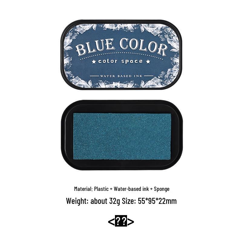 Ретро чернильная подушечка Yuezhen высокой плотности на водной основе для журналов и штампов синий