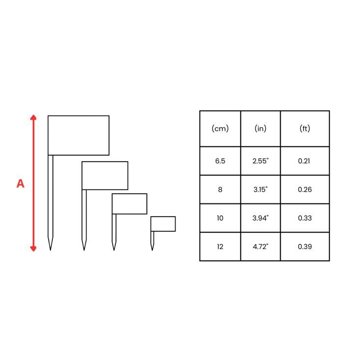 Cure-dents Drapeau Du Paraguay - 10 Cm - 100 Pièces - Plastique Adhésif - Bâton En Bambou - Pixelforma