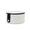 Semi-circular Double-layer Portable Jewelry Bag Creative Large-capacity Portable Jewelry Box Cosmetic Storage Box