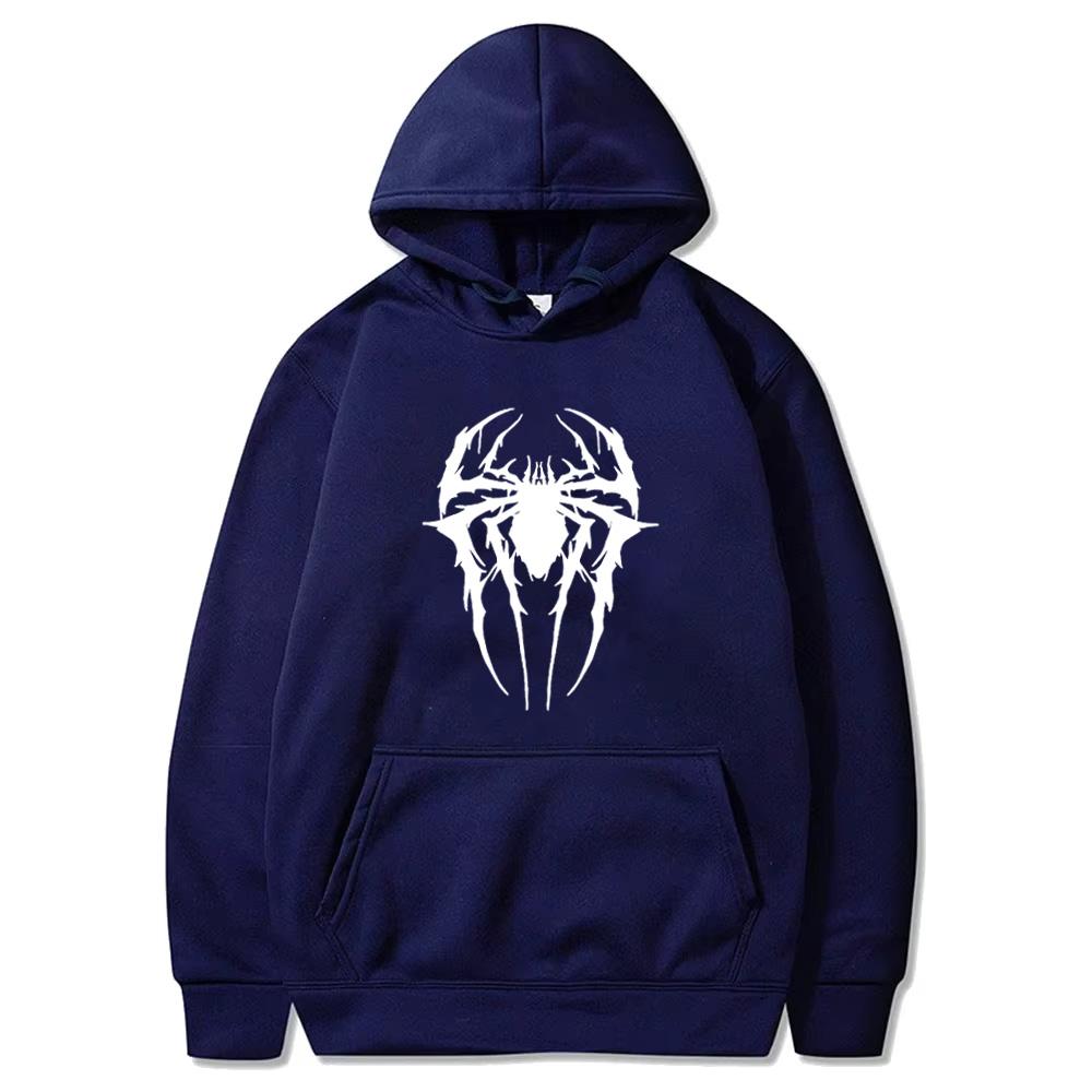 Fashion Brand Men's Hoodie Casual Hoodie Sweatshirt Men's/Women's Top Solid Color Printed Spider Hoodie Sweatshirt  WY0184