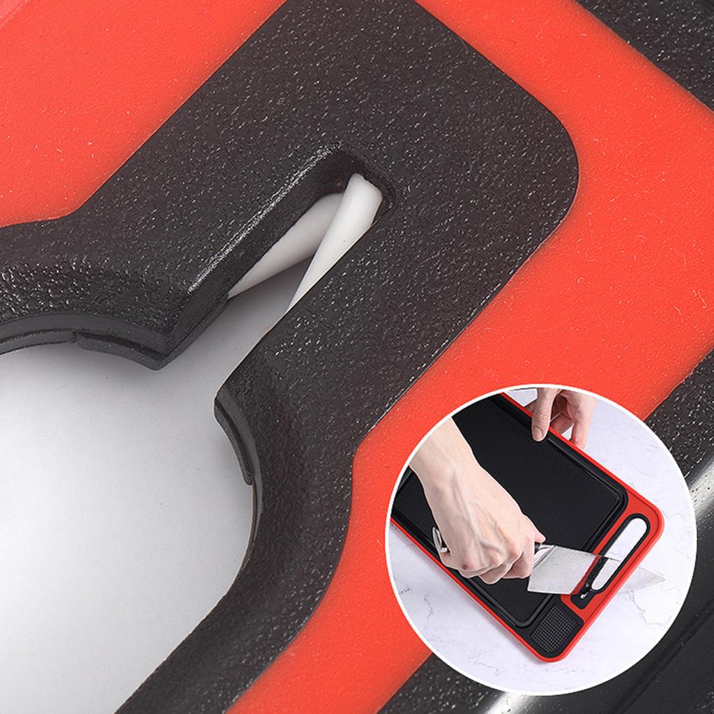 Yousheng - Tapete de descongelación y tabla de cortar 4 en 1, bandeja de descongelación antideslizante de doble cara para picadora de carne, afilador y placa para descongelar carnes.