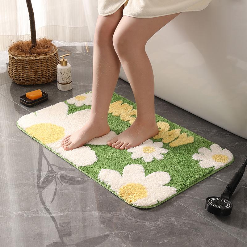 Cartoon Cat Head Absorbent Non-slip Bathroom Mat
