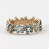 Floral Round Ring Set, Elegant Stylish Stackable Rings for Women, Holiday Birthday Gift for Special Occasion