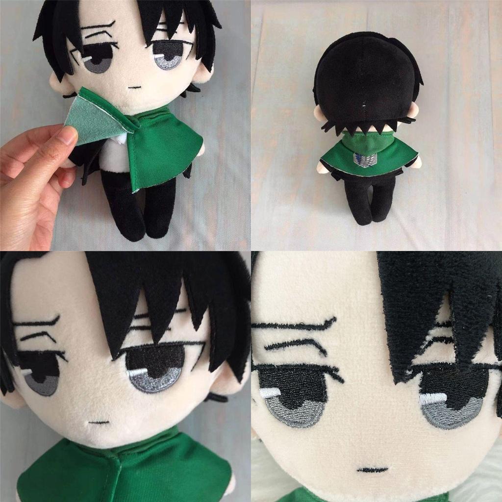 Jucărie de pluș adorabilă Levi Ackerman din Attack On Titan, pernă moale umplută pentru copii