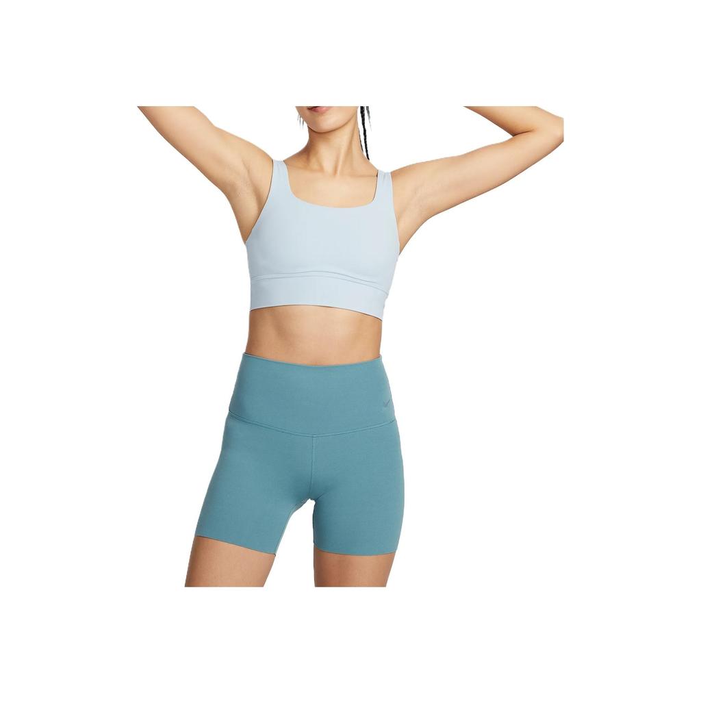 Nike Zenvy Minimalist Fashion Solid Color Versatile Classic Cycling Pants Women bottoms Smoke-Blue Black FN3157-006