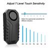 Extractme Wireless Motorcycle Vibration Alarm IP55 Waterproof Bicycle Alarm Remote Control Anti-theft Bike Detector Alarm System