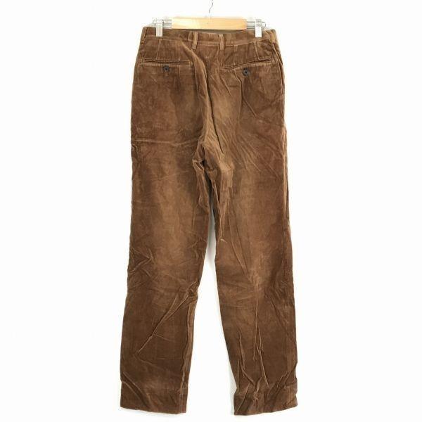 Japan Made Paul Smith Velour Pants W76 Inseam 77cm Brown Made in Japan(USED)