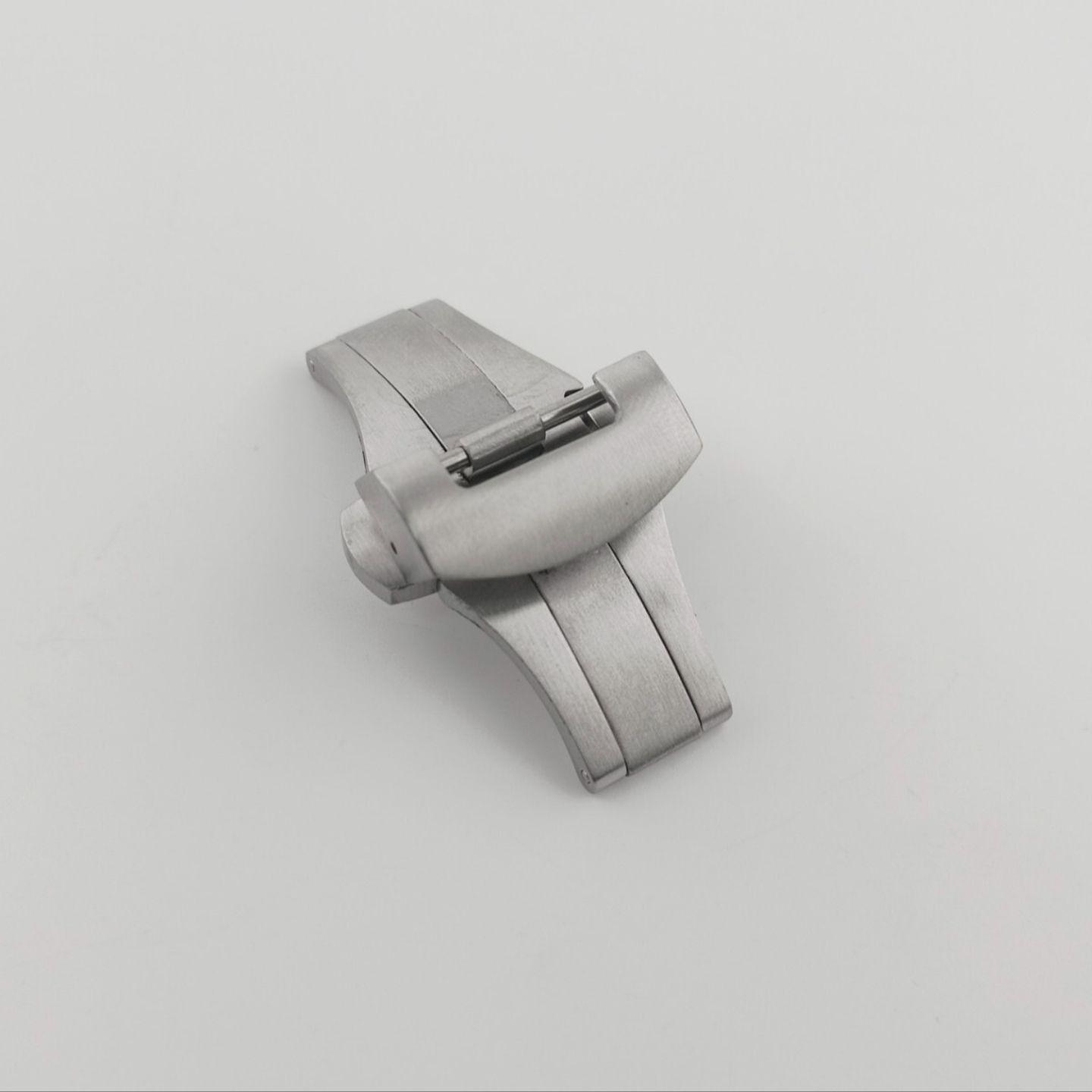Used 22mm Watch Repair Replacement D Buckle Clasp Matte Satin Silver [Compatible with] Panerai