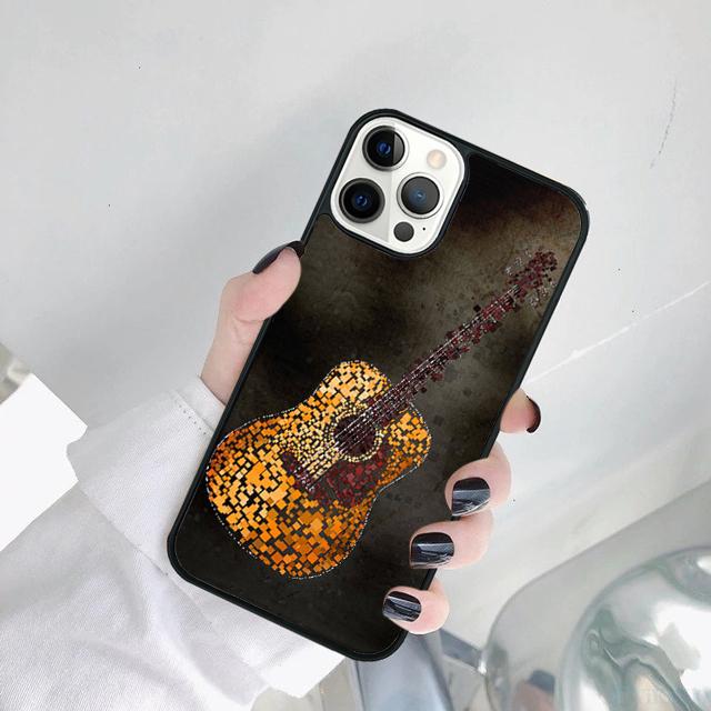 Guitar Instrument Music Phone Case Cover For iPhone 17 Air 15 Pro MAX 16 Plus 14 12 11 13 coque