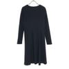 Theory Made In Japan Wool Blend Long Sleeve V Neck One Piece P Black Women Used