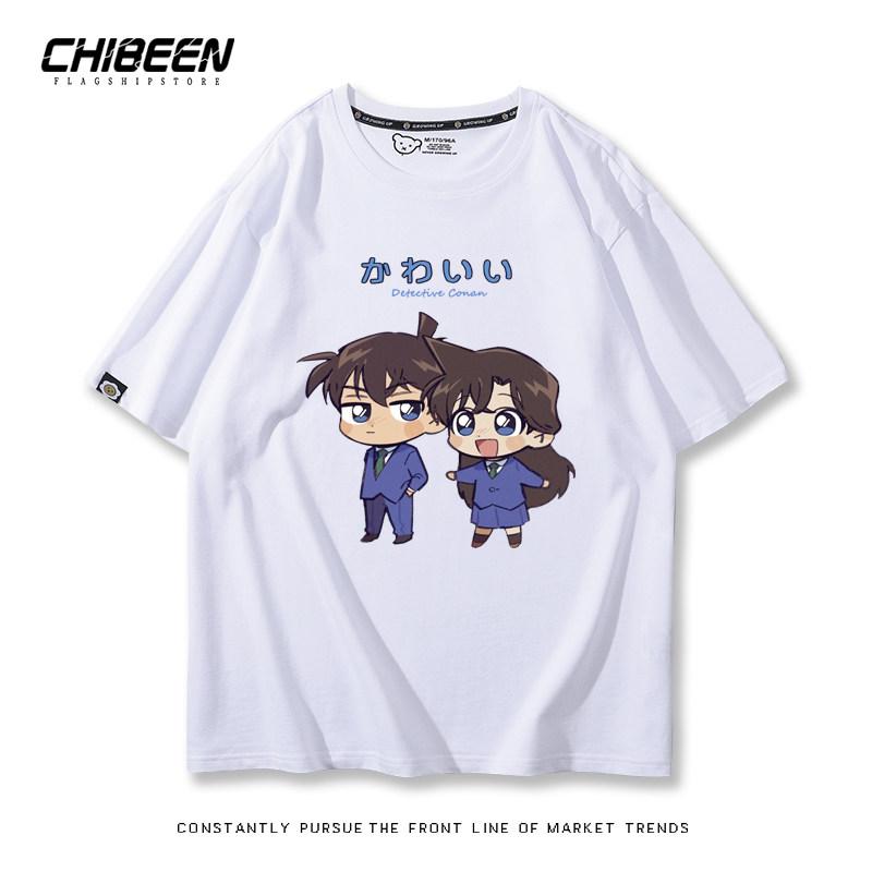 

Detective Conan Merchandise 2026 Shin Ran Hattori Heisei Qprint New Fashionable Unisexs and Womens Clothing New Tshirt 3XL