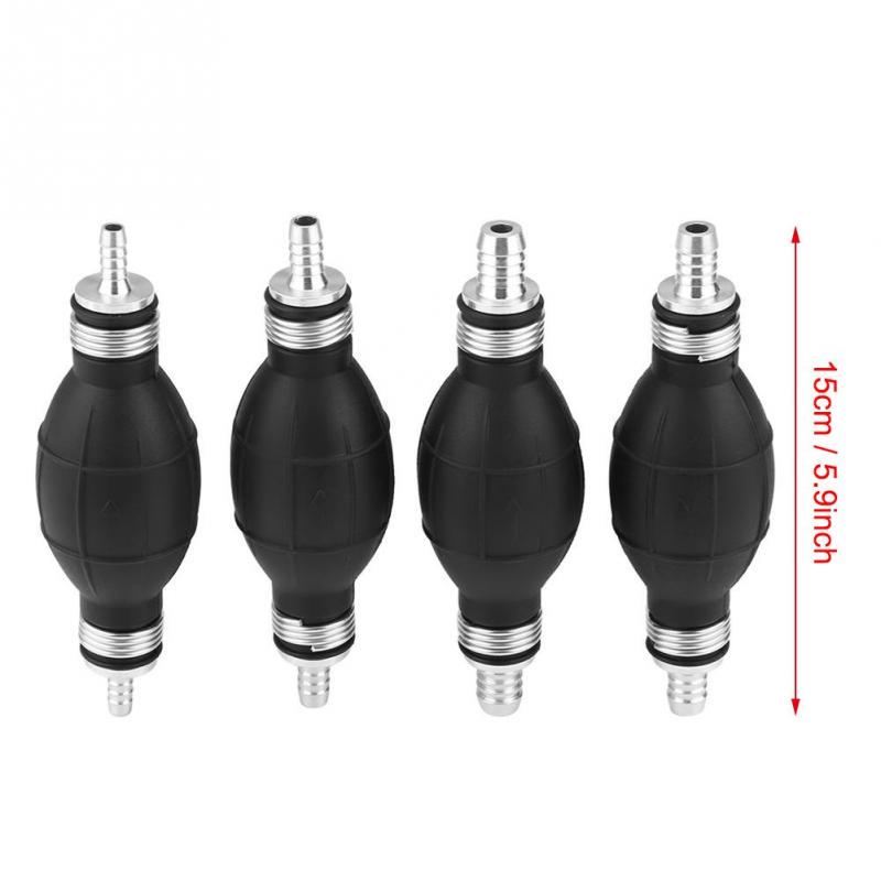 Pompa Di Adescamento Manuale A Bulbo Per Carburante | Gomma E Metallo | Antiperdita | Per Barche E Motori (Scegli Il Diametro: 6mm, 8mm, 10mm, 12mm)