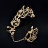Silver/Gold Punk Armor Double Ring Knuckle Gothic Full Finger