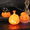 Indoor Halloween Party Lighting Night Light, Flameless Pumpkin LED Lamp, Decorative Vivid Tabletop Figurine Atmosphere Light for Holiday Home Decor