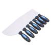 7PCS Putty Scrapers Stainless Steel Spatula Set with Storage Bag for Repairing Drywall Applying