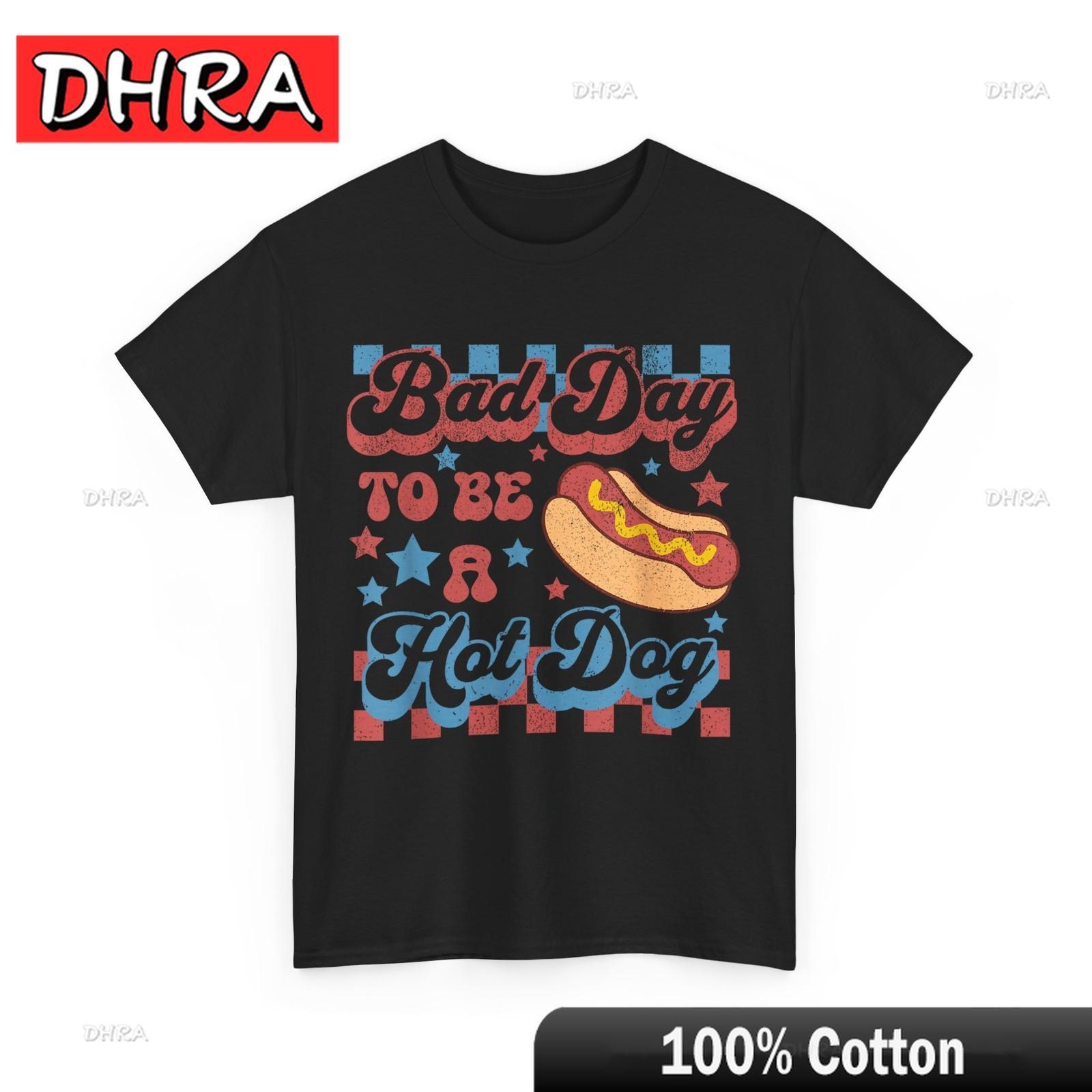 

4th of July Bad Day To Be A Hot Dog BBQ Grilling Lovers Funny Shirt Trendy Bold Cool Minimalist Urban Casual Streetwear Vibe 4XL
