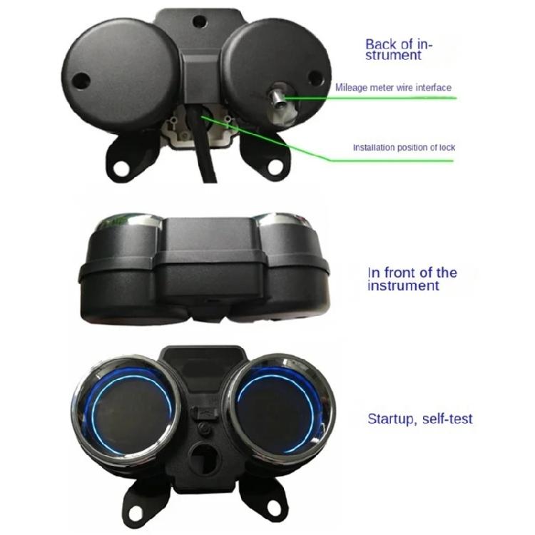 Motorcycle Dashboard LCD Digital Gauge Instrument Cluster 12V Speed Odometer Enhanced Visibility for RC250 150Gato 250cc