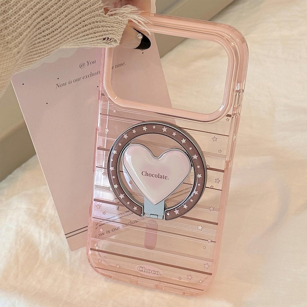 American Star Is Suitable for Apple 17promax Mobile Phone Case IPhone16 Love Magnetic Bracket 14 Transparent 13 Soft Shell
