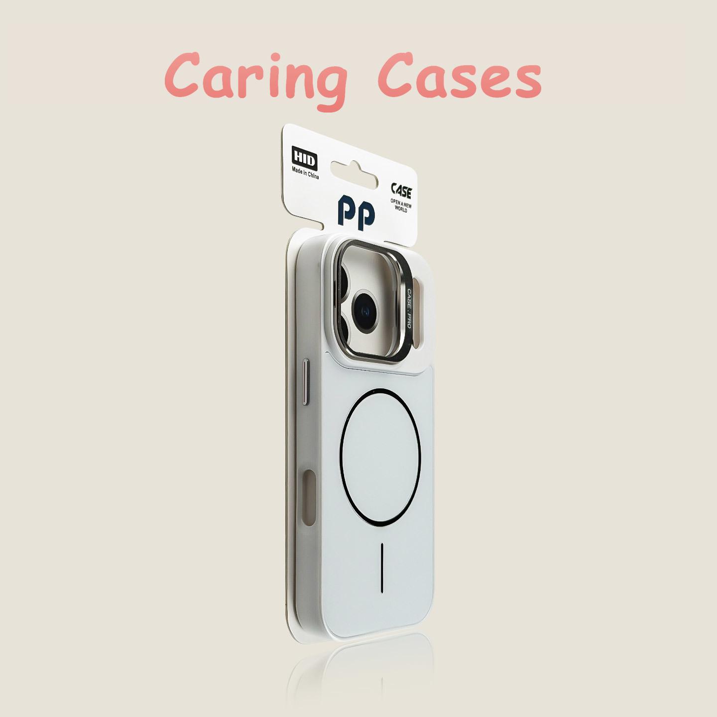 

For iPhone 17 Pro Max Case Black Metal-Spray Matte Slim MagSafe Lens Stand Shockproof Premium Cover with iphone 16 15 14 13 iPhone 13 Pro білий
