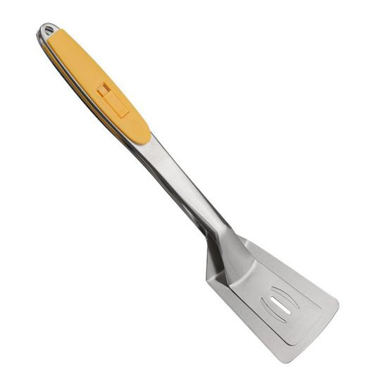 Anti-Scald Spatula Tongs Stainless Steel Food Shovel Clamp 2-in-1 Sliding