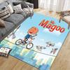 Mr. Magoo Flannel Printed Carpet, Home Sofa Decoration for Living Room & Bedroom, Non‑Slip Play Flannel Floor Mat for Game Room