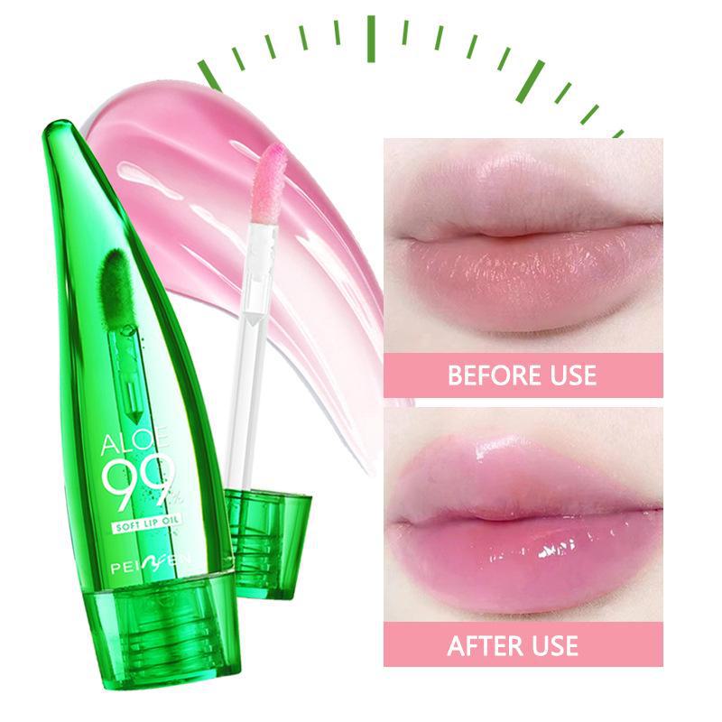 Penifen Aloe Vera Color-Changing Lip Gloss - Long-lasting, Moisturizing, Non-Fading