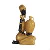 African Tribal Lady Statue Woman Figure Retro Housewarming Gift Sculpture