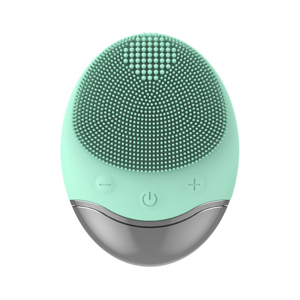 Electric Face Cleaner Sonic Silicone Facial Cleansing Brush Electric Ultrasonic Vibrating Face Massager Mini Pore Deep Cleaning