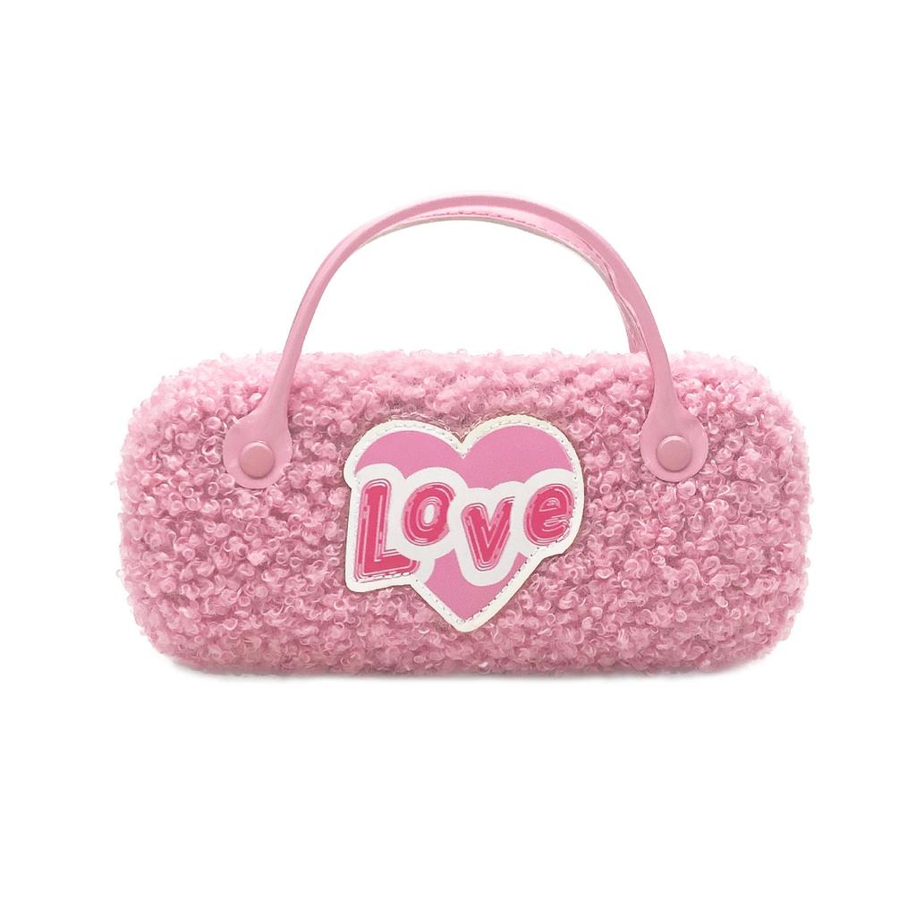 Einhorn Plüsch Brillenetui & Regenbogen Handtasche – Niedliche Cartoon Aufbewahrung für Schmuck, Make-up & Kleine Gegenstände.