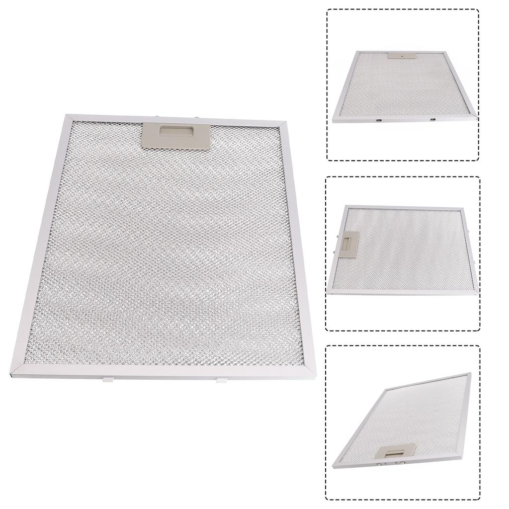 Accessories Cooker Hood Filter Silver 1Pcs Extractor Vent Filter Kitchen Supplies Metal Mesh Stainless Steel Practical Brand New