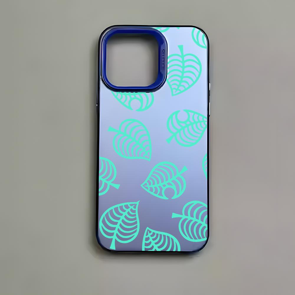 Game Animal C-Crossing Phone Case For iPhone 16 15 14 13 12 11 Pro Max Black Matte Multicolor Laser Metallic Aurora Cover