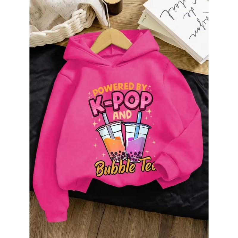 My Little Soda Pop Kinder Kapuzenpullover K-Pop Musik Koreanischer Anime Sweatshirt Hip Hop Jungen Kleidung Geschenk Süßer Spruch T-Shirt Locker Kinder Oberteil