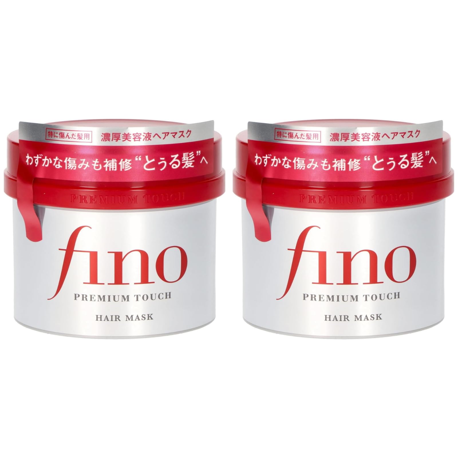 

Set of 2 Fino Hair Treatment [Bulk Purchase] Masks, 230g, кремовый