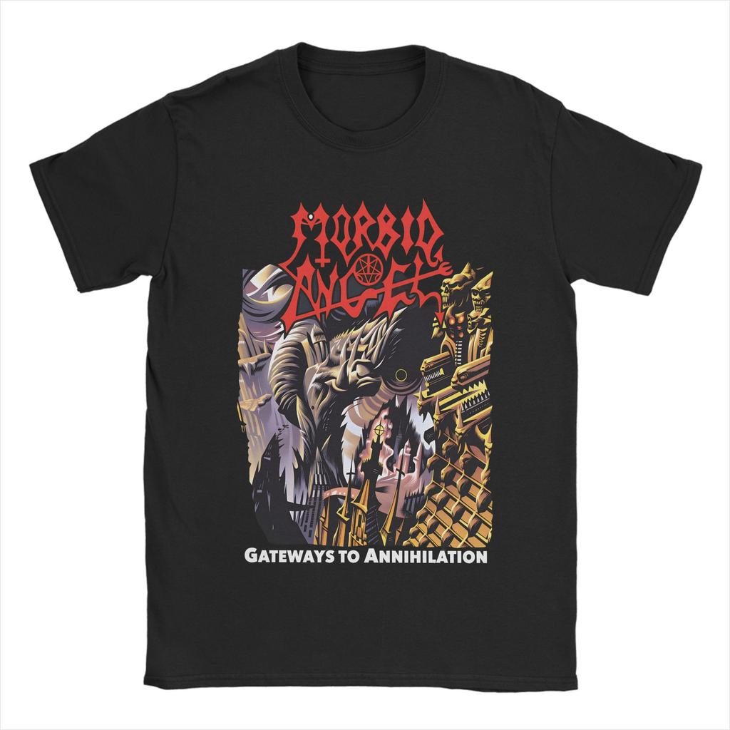 Death Metal Band T Shirts for Men 100 Cotton Funny TShirt Round Collar Tee Shirt Short Sleeve Clothes Gift Idea