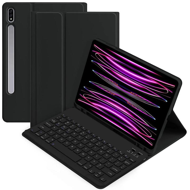 

Чехол-клавиатура Magic Keyboard для планшета Samsung Galaxy Tab S10 Plus 12.4 Ultra 14.6 кожаный Galaxy Tab S10 S9 FE 12.4 SM-X820/X826B/X828U Bluetooth-клавиатура Tab S10 S10fe чёрный