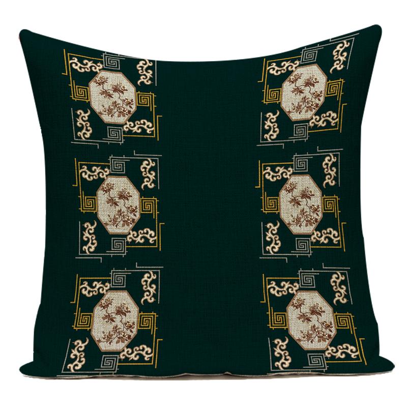 Polyester Cojines Decorativos Para Sofa Farmhouse Decor Flower Floral Pillow Cover Decorative Cushion Cover For Living Room