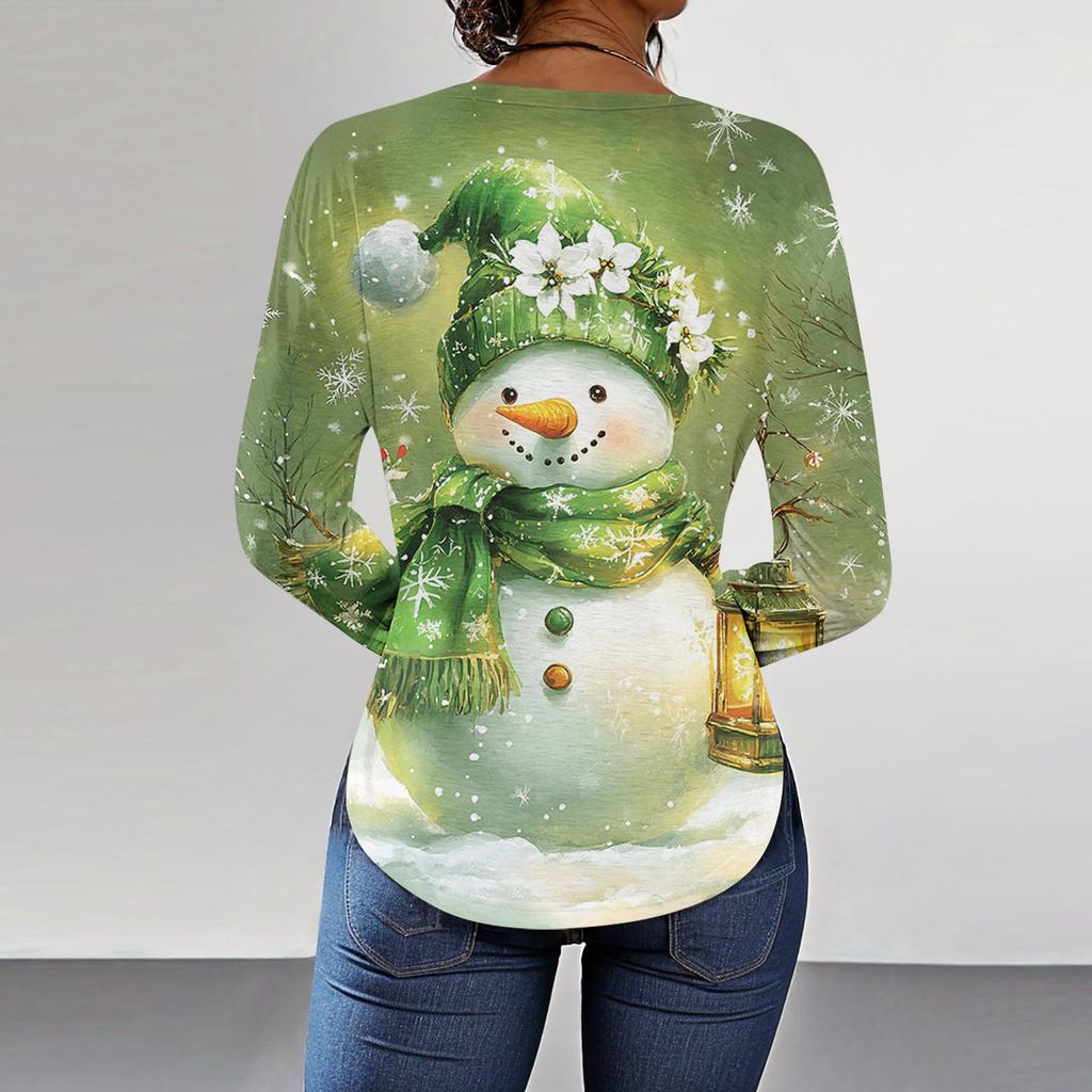 Tee Shirts For Women Fall Casual Long Sleeve Shirts Sweatshirt Vintage Graphic Printing Top Pullover Valentine's Day