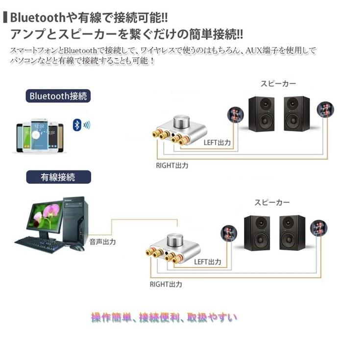 KTSO Amplifier Bluetooth Power Amplifier Stereo Audio Amplifier Bass Amplifier HI-FI High Output 100W Full-Range Ultra-Compact Lightweight
