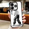 Baki the Grappler Anime Plating Phone Case For Xiaomi Redmi Note 14 15 Pro Plus 13 12 11 11S 11T 10 9S 9 5G Anti-Fall Airabag Co