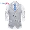 Przytulny męski tweedowy garnitur Vintage kamizelka wełniana kamizelka w jodełkę na studniówkę Groomsmen