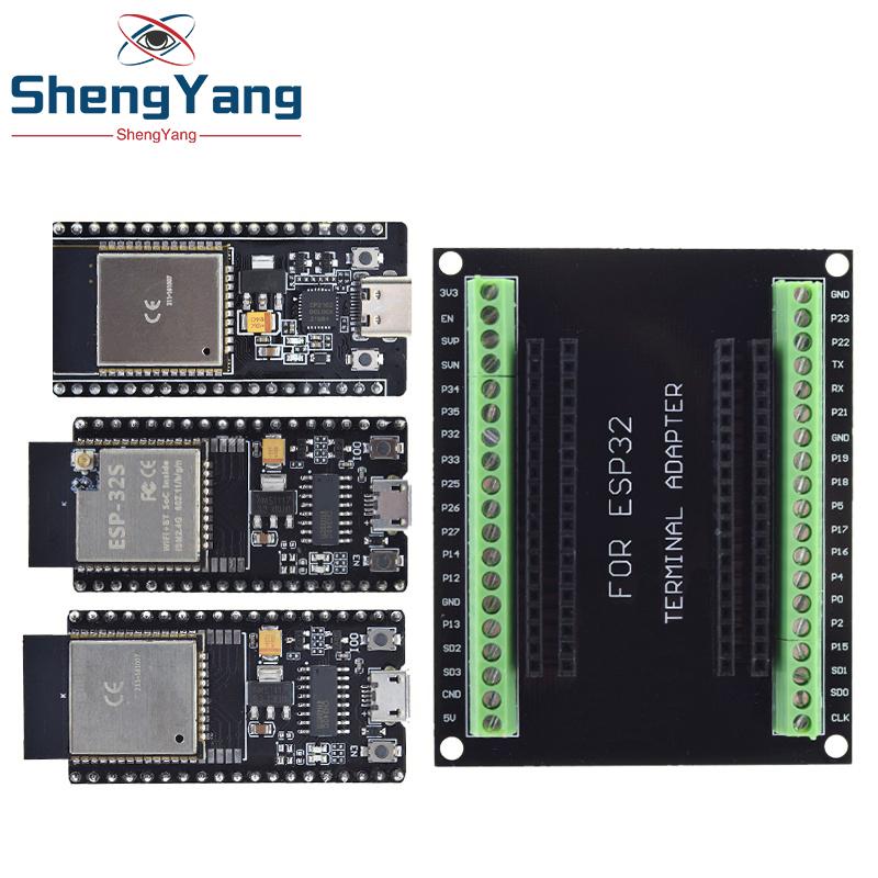 TZT ESP32 Development Board ESP-32S NodeMCU-32S MICRO/TYPE-C Wireless Module WiFi+Bluetooth ESP-32 IOT Expansion Board