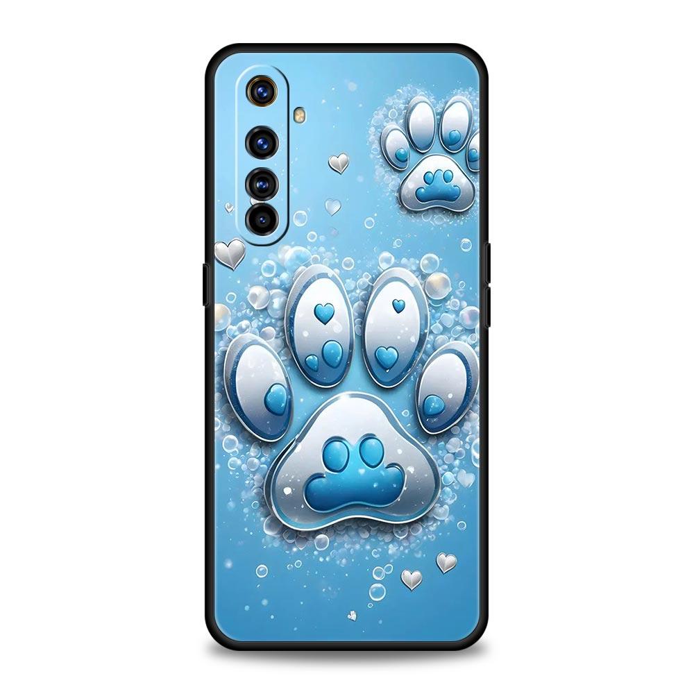 Og Paw Print Aesthetics Case For Realme C67 C63 C55 C53 C35 C25 C21 GT 2 3 5 6 10 11 12 13 Pro Plus 5G Soft TPU Phone Cover Bags