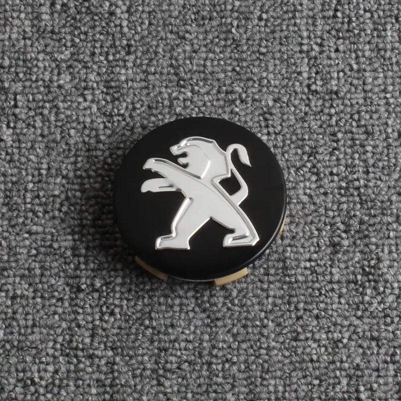 

2026 Горячая Наклейка на Автомобиль 4 ШТ 60 мм Центральная Заглушка Колеса Автомобиля Колпачки Ступицы Значок Автоаксессуары Для Peugeot 206 207 208 306 307 308 408 508