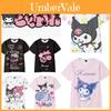 Cute Kuromi 3d Digital Printed T-shirt In Japanese Style