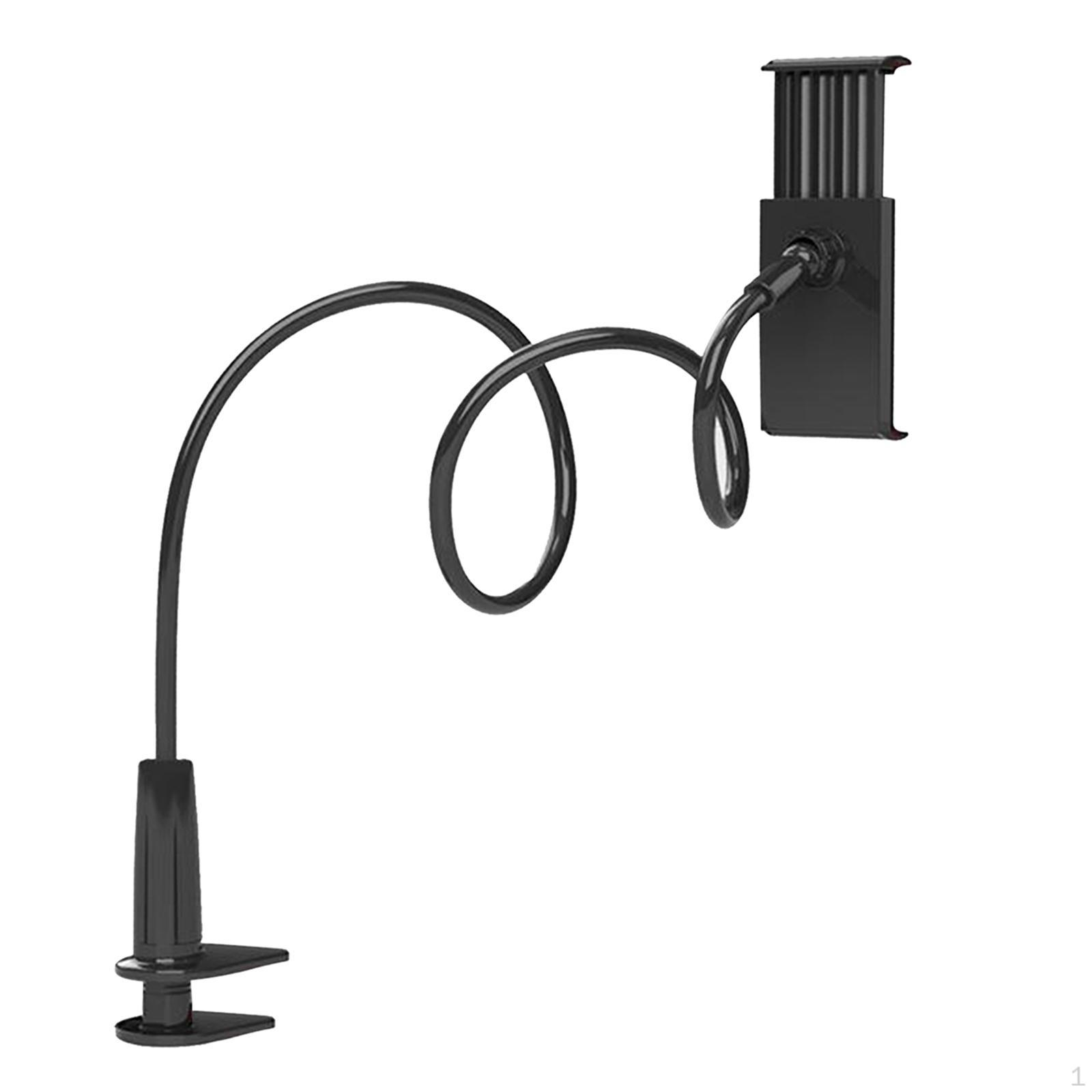 Bed Mount Gooseneck Bracket, Flexible Mobile Phone Holder Lazy Desk Bracket Calmp
